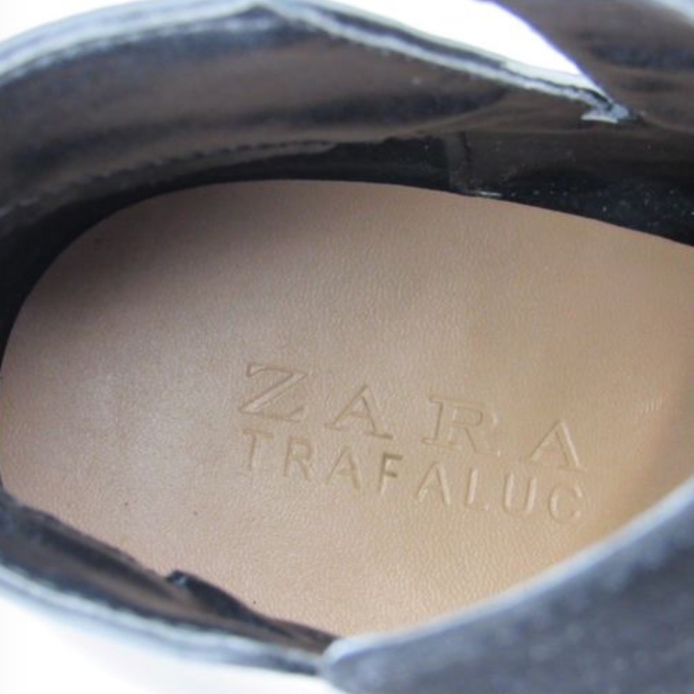 Zara Trafaluc Suede Back Zip High Heel Ankle Boot - Picture 6 of 8